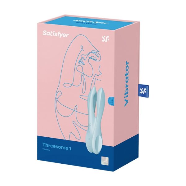 VIBRADOR THREESOME 1 AZUL SATISFYER - Imagen 6
