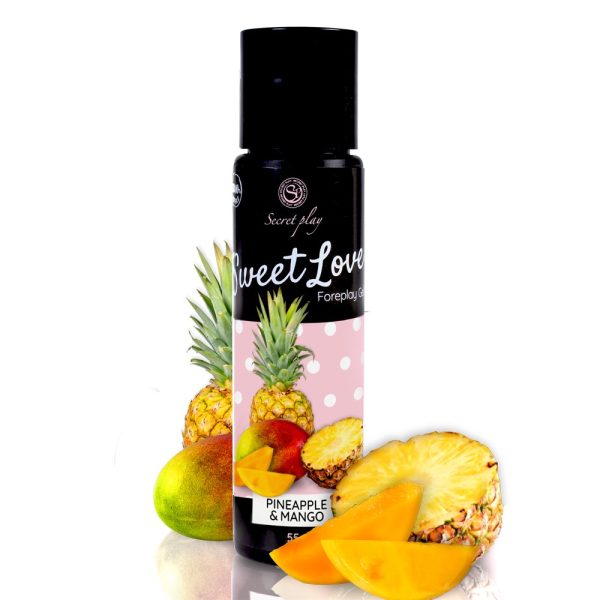 GEL LUBRIFICANTE COM SABOR A MANGA ANANÁS SWEET LOVE SECRET PLAY 60ML - Imagen 2