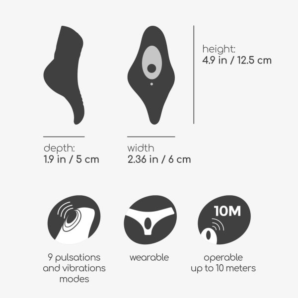 MOBULA VIBRADOR DE CUECA COM CONTROLO REMOTO CRUSHIOUS - Imagen 8