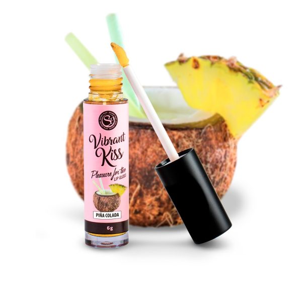 LIP GLOSS DE PIÑA COLADA VIBRANT KISS 6GR - Imagen 3