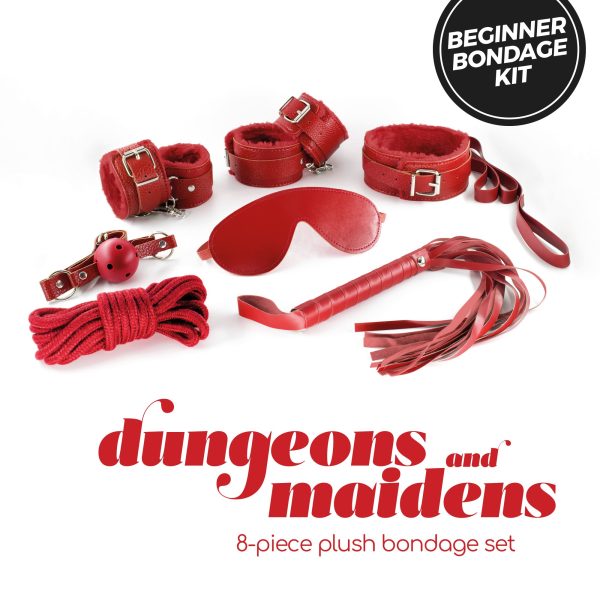 KIT BDSM DUNGEONS & MAIDENS VERMELHO CRUSHIOUS - Imagen 11