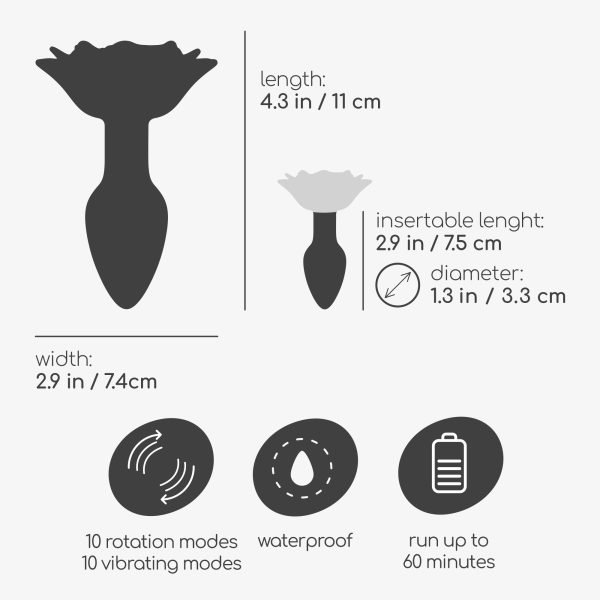 GIULIETTA PLUG ANAL ROTATIVO COM COMANDO À DISTÂNCIA CRUSHIOUS - Imagen 6