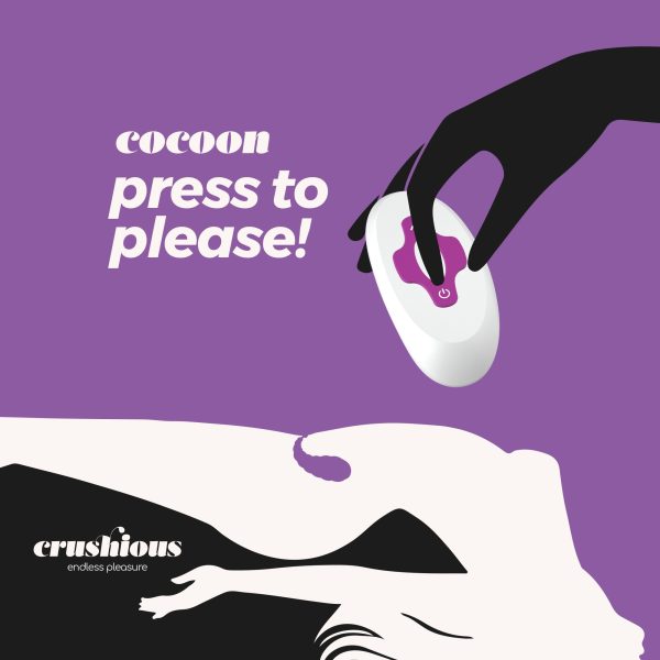COCOON OVO VIBRATÓRIO RECARREGÁVEL COM COMANDO À DISTÂNCIA CRUSHIOUS ROXO - Imagen 9