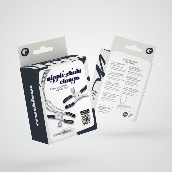 PINÇAS PARA MAMILOS SILVER NIPPLE CHAIN CLAMPS CRUSHIOUS - Imagen 5