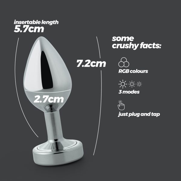 BOREALIS PLUG ANAL PEQUENO COM LED CRUSHIOUS - Imagen 7