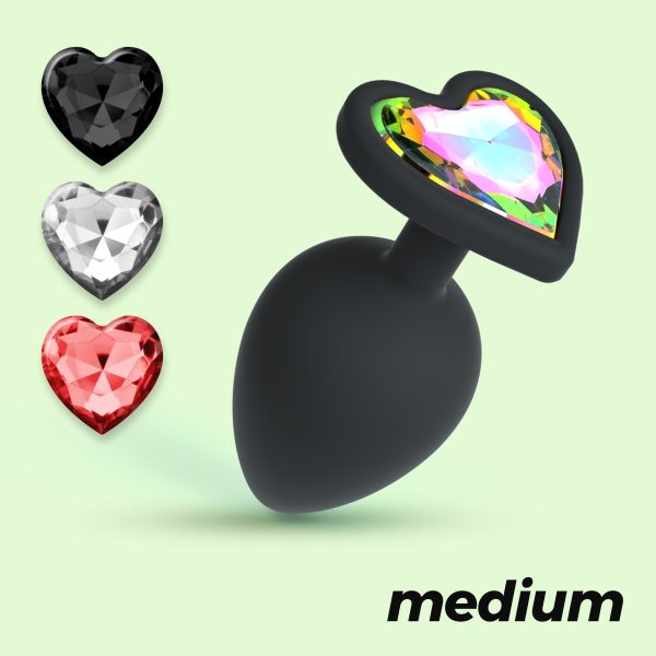 CUORE PLUG ANAL MÉDIO COM 4 JOIAS INTERCAMBIÁVEIS CRUSHIOUS - Imagen 10