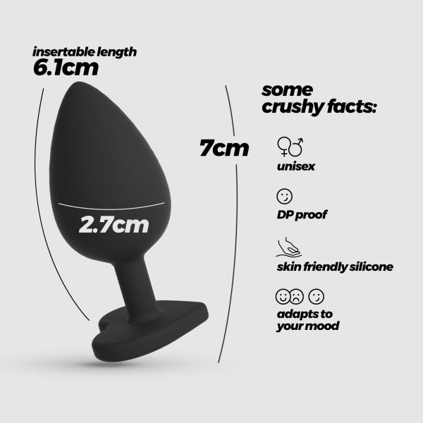 CUORE PLUG ANAL PEQUENO COM 4 JOIAS INTERCAMBIÁVEIS CRUSHIOUS - Imagen 8