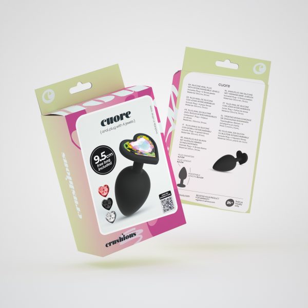 CUORE PLUG ANAL GRANDE COM 4 JOIAS INTERCAMBIÁVEIS CRUSHIOUS - Imagen 9