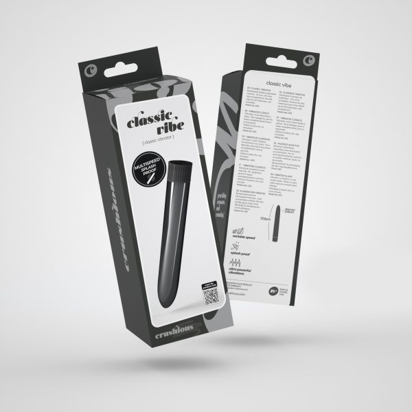 VIBRADOR CLASSIC VIBE CRUSHIOUS PRETO - Imagen 4