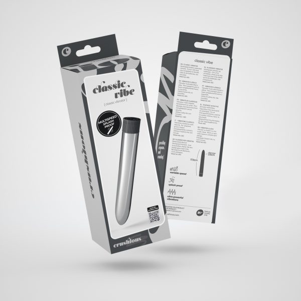 VIBRADOR CLASSIC VIBE CRUSHIOUS PRATEADO - Imagen 4