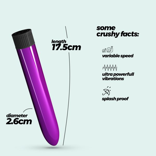 VIBRADOR CLASSIC VIBE CRUSHIOUS ROXO - Imagen 6