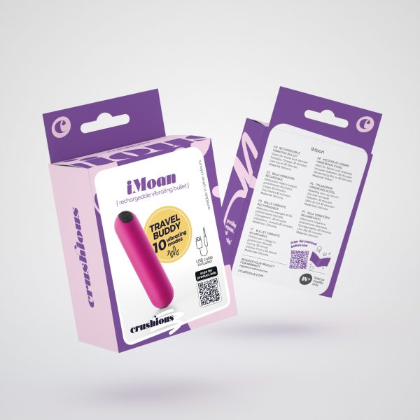 IMOAN BALA VIBRATÓRIA RECARREGÁVEL ROSA CRUSHIOUS - Imagen 6