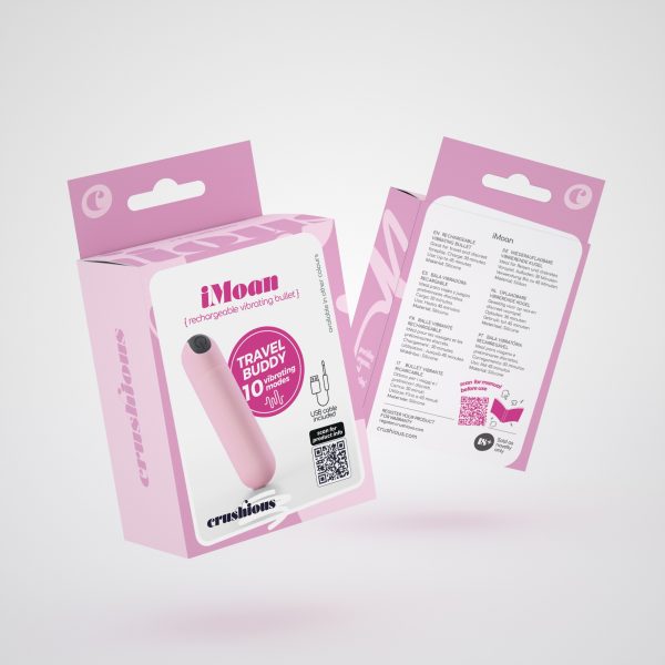IMOAN BALA VIBRATÓRIA RECARREGÁVEL ROSA PASTEL CRUSHIOUS - Imagen 6