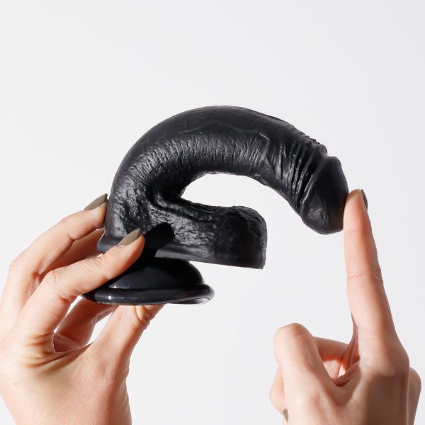 DILDO DE SILICONE LÍQUIDO INVIKTUS 7 CRUSHIOUS PRETO - Imagen 6