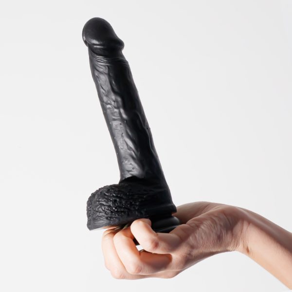 DILDO DE SILICONE LÍQUIDO INVIKTUS 8 CRUSHIOUS PRETO - Imagen 5