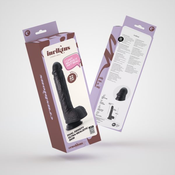 DILDO DE SILICONE LÍQUIDO INVIKTUS 8 CRUSHIOUS PRETO - Imagen 8