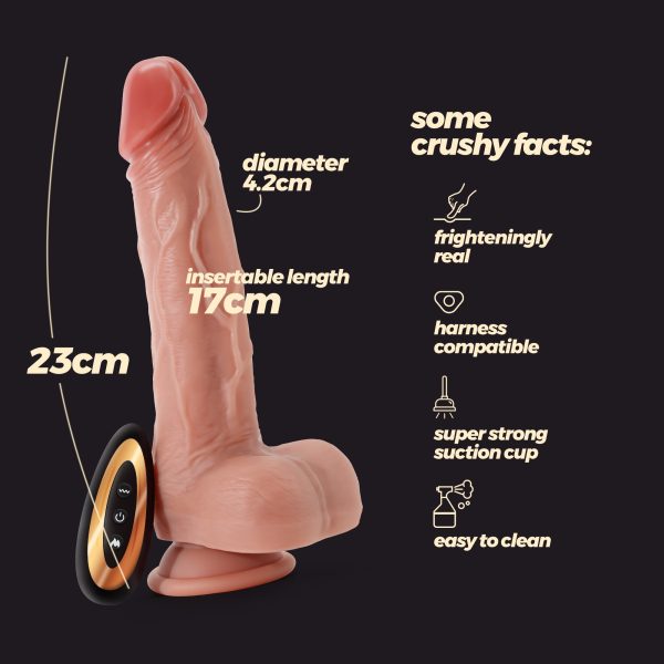 VIBRADOR DE SILICONE LÍQUIDO INVIKTUS VIBE 9 CRUSHIOUS PELE - Imagen 7