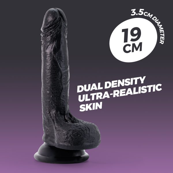 DILDO DE SILICONE LÍQUIDO INVIKTUS 7 CRUSHIOUS PRETO - Imagen 10