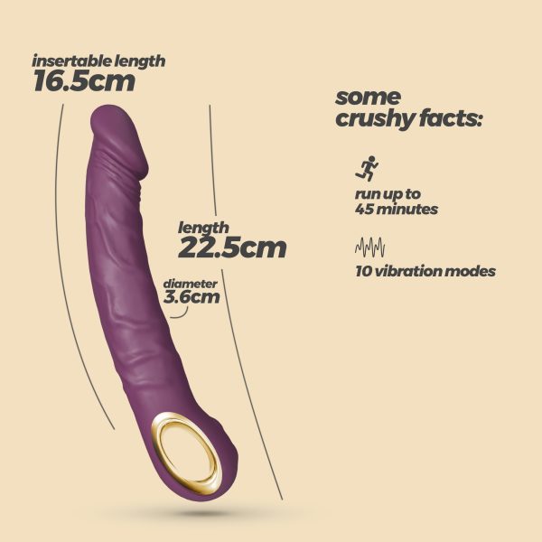 MAGNUS VIBRADOR REALISTA ROXO CRUSHIOUS - Imagen 7