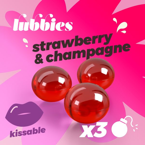 LUBBIES BOLINHAS DE ÓLEO BEIJÁVEIS MORANGO & CHAMPANHE CRUSHIOUS - Imagen 6