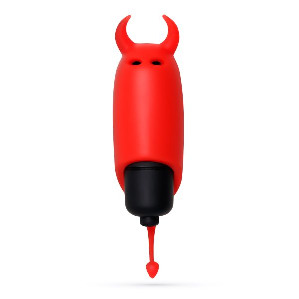 O-PET DIABO COM BALA DE 10 VIBRAÇÕES VERMELHO CRUSHIOUS - Imagen 2