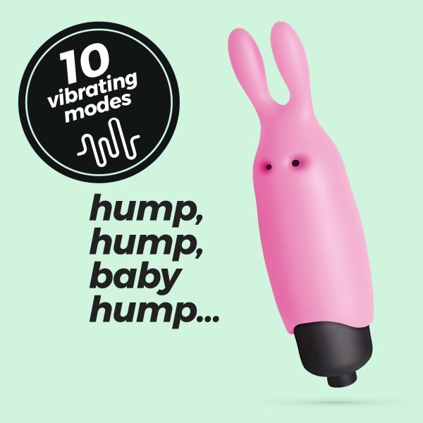 O-PET COELHO COM BALA DE 10 VIBRAÇÕES ROSA PASTEL CRUSHIOUS - Imagen 12