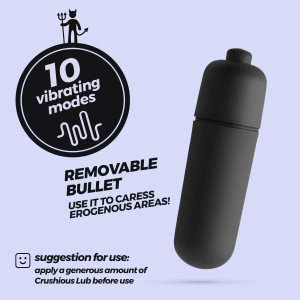 DAEMON ANEL PARA O PÉNIS COM VIBRAÇÃO PRETO CRUSHIOUS - Imagen 7