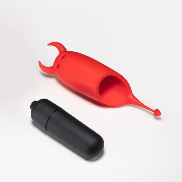O-PET DIABO COM BALA DE 10 VIBRAÇÕES VERMELHO CRUSHIOUS - Imagen 8