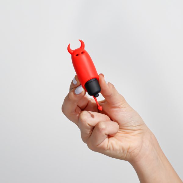 O-PET DIABO COM BALA DE 10 VIBRAÇÕES VERMELHO CRUSHIOUS - Imagen 9