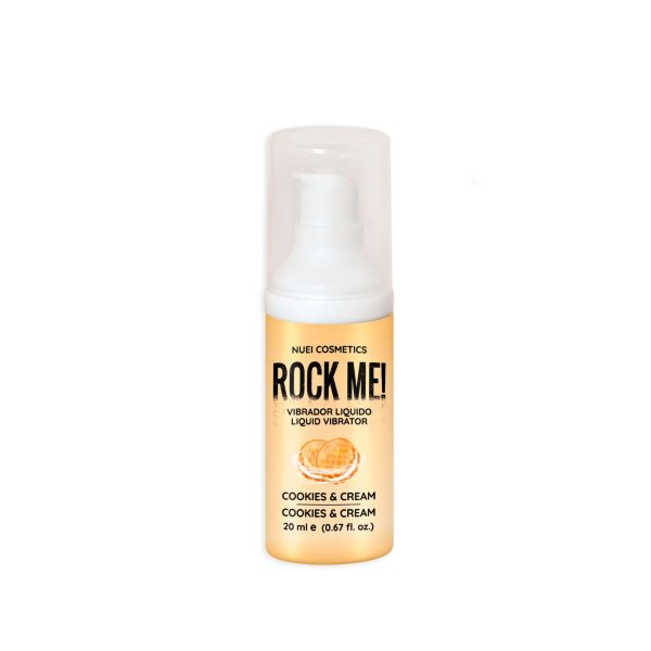 ROCK ME! VIBRADOR LÍQUIDO BISCOITO E NATA 20 ML NUEI - Imagen 2