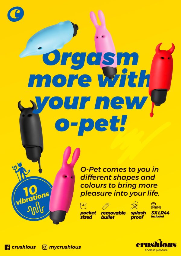 O-PET DIABO COM BALA DE 10 VIBRAÇÕES PRETO CRUSHIOUS - Imagen 10