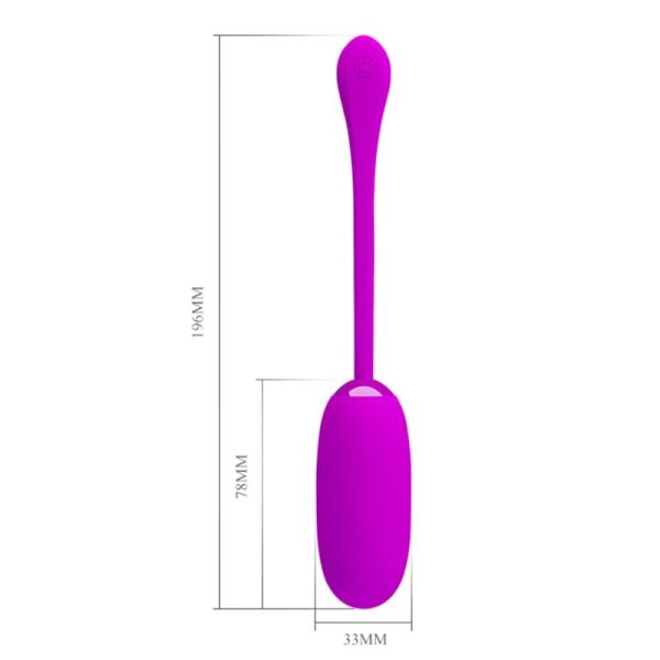 PRETTY LOVE - OVO VIBRANTE RECARREGVEL IMPERMEVEL JULIUS ROXO - Imagen 9