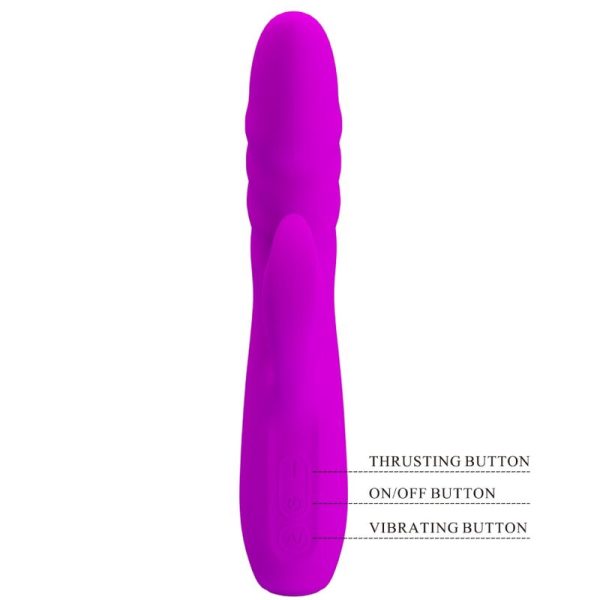 PRETTY LOVE - VIBRADOR DE COELHO RECARREGVEL MELANIE ROXO - Imagen 6