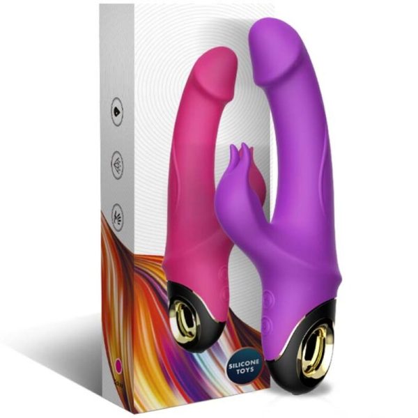 ARMONY - METEROR DILDO VIBRADOR COELHO ROTATOR ROXO - Imagen 5