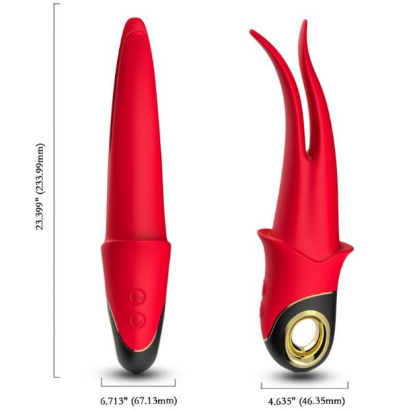 ARMONY - SHADOW VIBRADOR DUPLA CABEÇA PROVOCANDO VERMELHO - Imagen 3