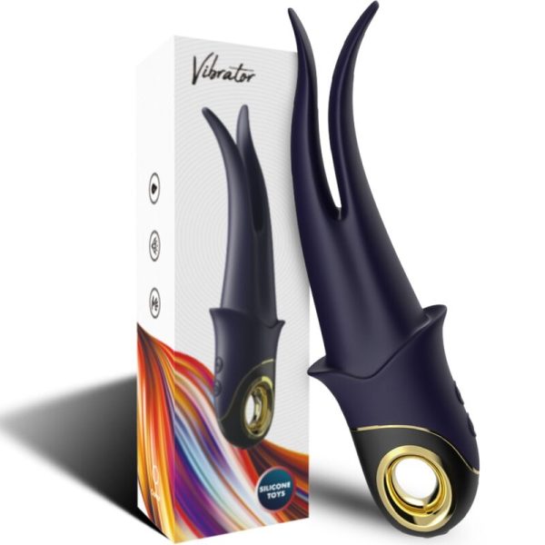 ARMONY - SHADOW VIBRADOR DUPLA CABEÇA PROVOCANDO AZUL - Imagen 6