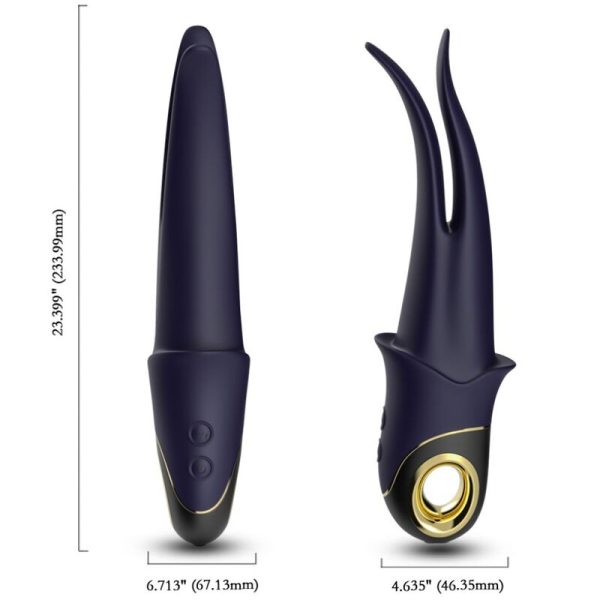 ARMONY - SHADOW VIBRADOR DUPLA CABEÇA PROVOCANDO AZUL - Imagen 4