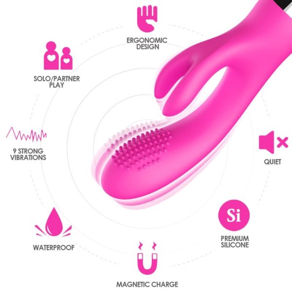 ARMONY - VIBRADOR COELHO FÚCSIA - Imagen 3