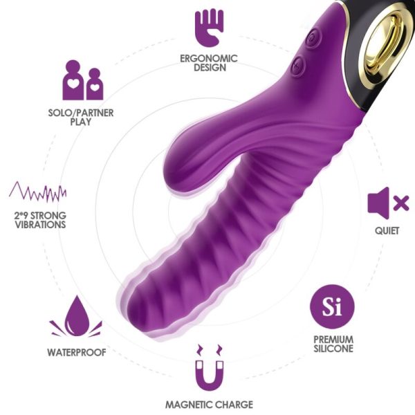 ARMONY - VIBRADOR ETERNITY SILICONE ROXO - Imagen 3