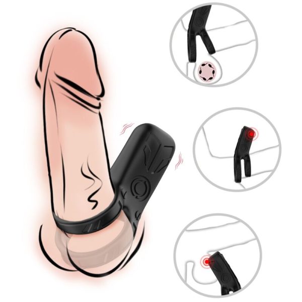 ARMONY - VIBRADOR DE ANEL DUPLO PRETO - Imagen 2