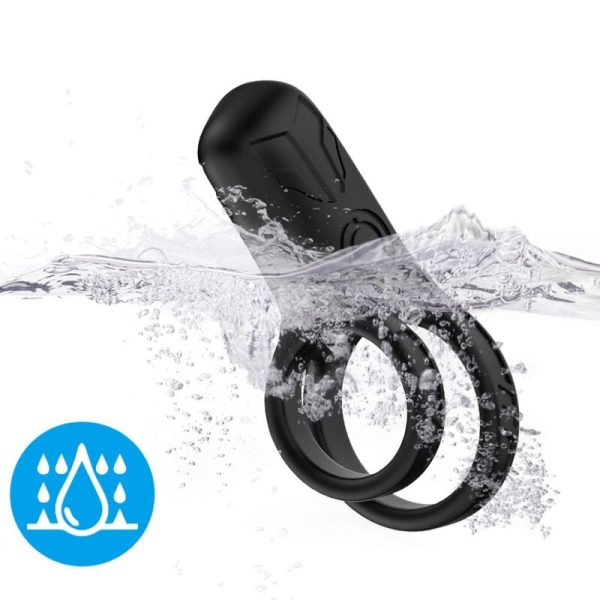 ARMONY - VIBRADOR DE ANEL DUPLO PRETO - Imagen 3