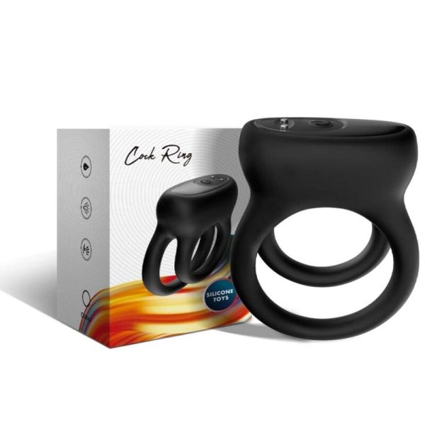 ARMONY - VIBRADOR DE ANEL DUPLO PRETO - Imagen 5