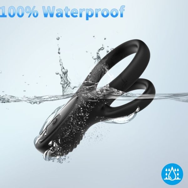 ARMONY - VIBRADOR DE ANEL DUPLO PRETO - Imagen 4