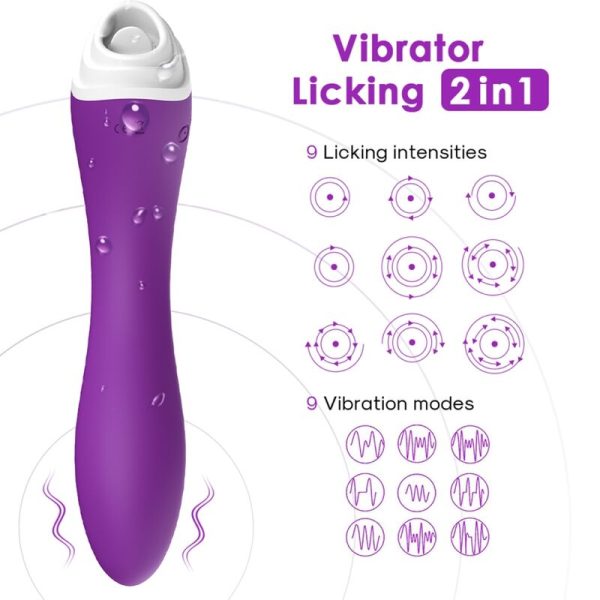ARMONY - FAIRYLAND LAMINDO CLITOR VIBRANTE E VIBRADOR ROXO - Imagen 2