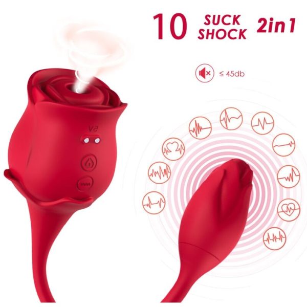 ARMONY - PINK LICKING VIBRANDO DE CLIT & VIBRADOR VERMELHO - Imagen 2