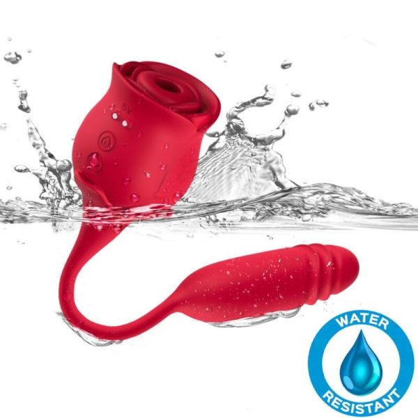 ARMONY - ROSEKNIGTH LAMINDO CLITOR VIBRANTE E VIBRADOR VERMELHO - Imagen 3