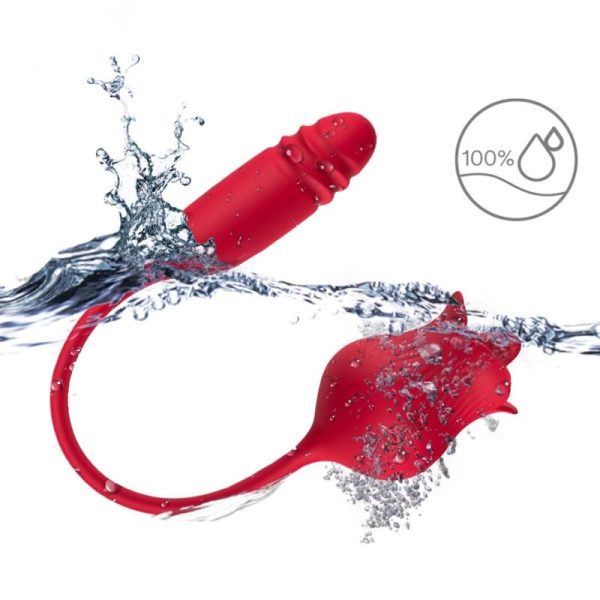 ARMONY - ROSELIP LICKING VIBRANDO CLITÓRIO E VIBRADOR VERMELHO - Imagen 3