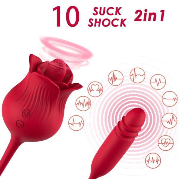 ARMONY - ROSELIP LICKING VIBRANDO CLITÓRIO E VIBRADOR VERMELHO - Imagen 2