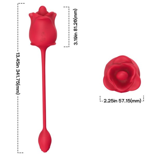 ARMONY - ESTIMULADOR E VIBRADOR ROSA COLA VERMELHO - Imagen 4