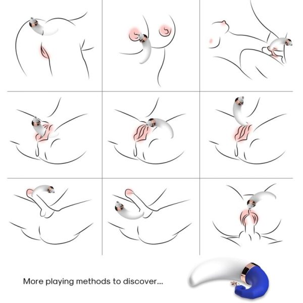 ARMONY - SWEETMOON LAMINDO CLITOR VIBRANTE E G-SPOT AZUL - Imagen 4